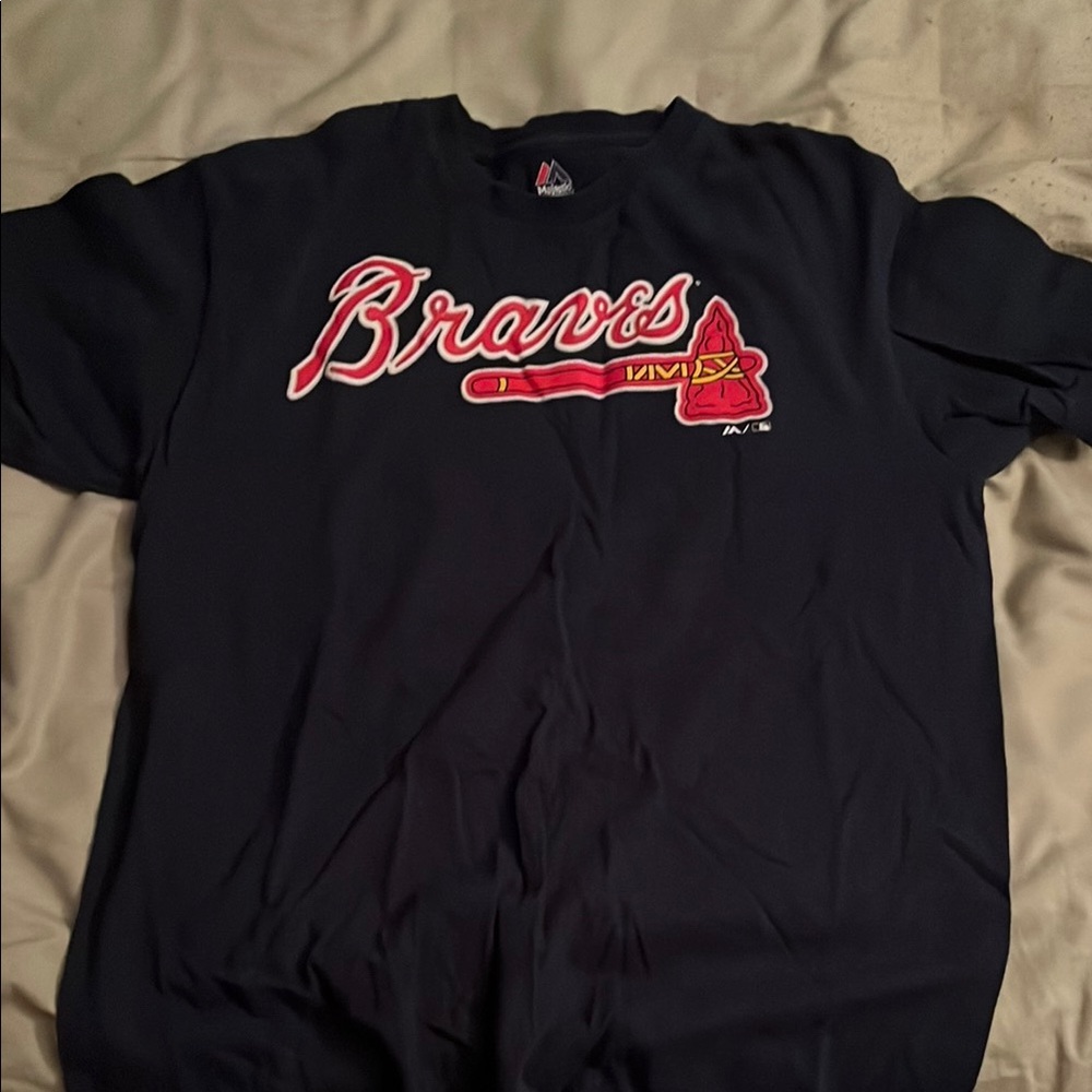 Braves Navy Blue Ronald Acuña T-Shirt
